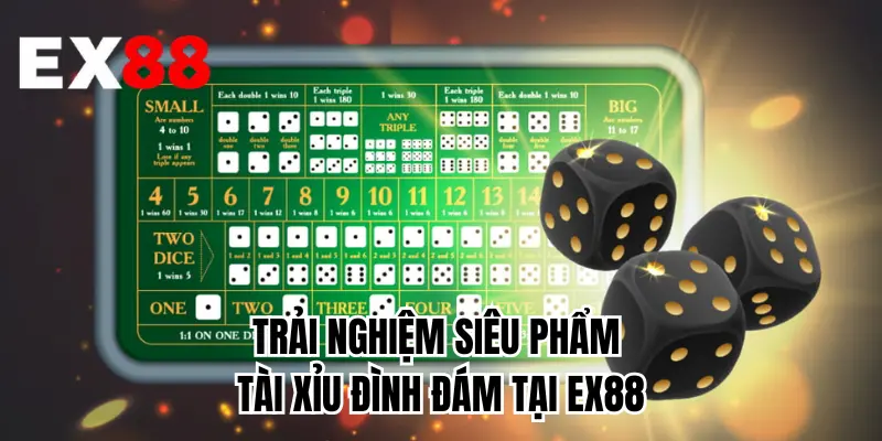 Trải nghiệm siêu phẩm tài xỉu đình đám tại EX88